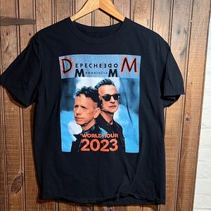 Black Depeche Mode 2023 Tour T-Shirt